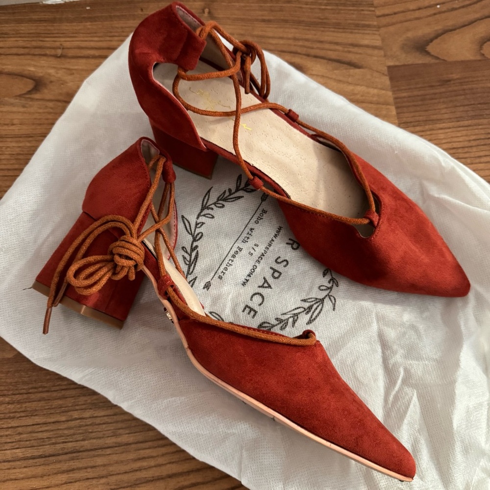 Air Space strappy lace up heels